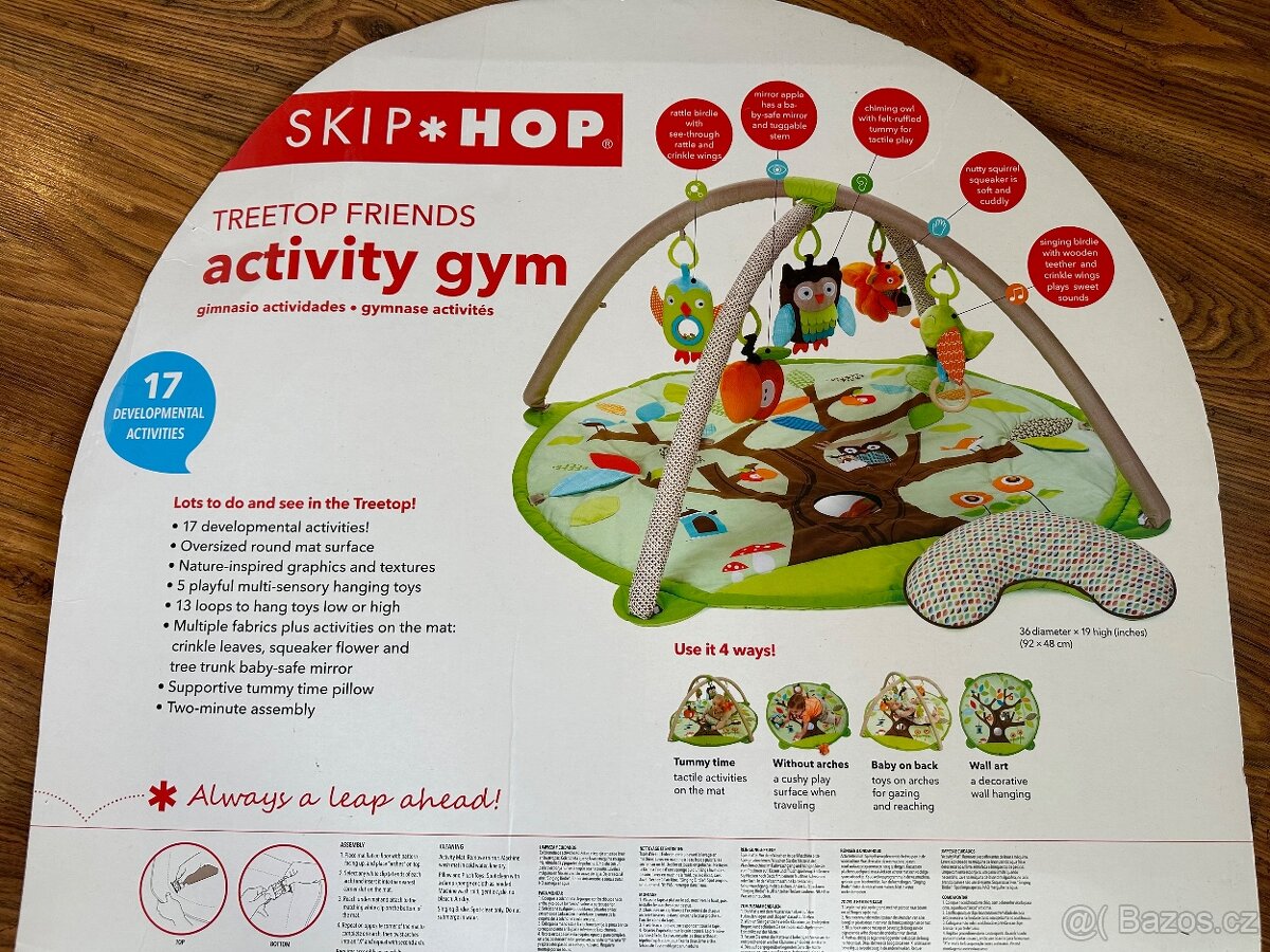Hrací deka SkipHop 0+ s hrazdou a hračkami - 3