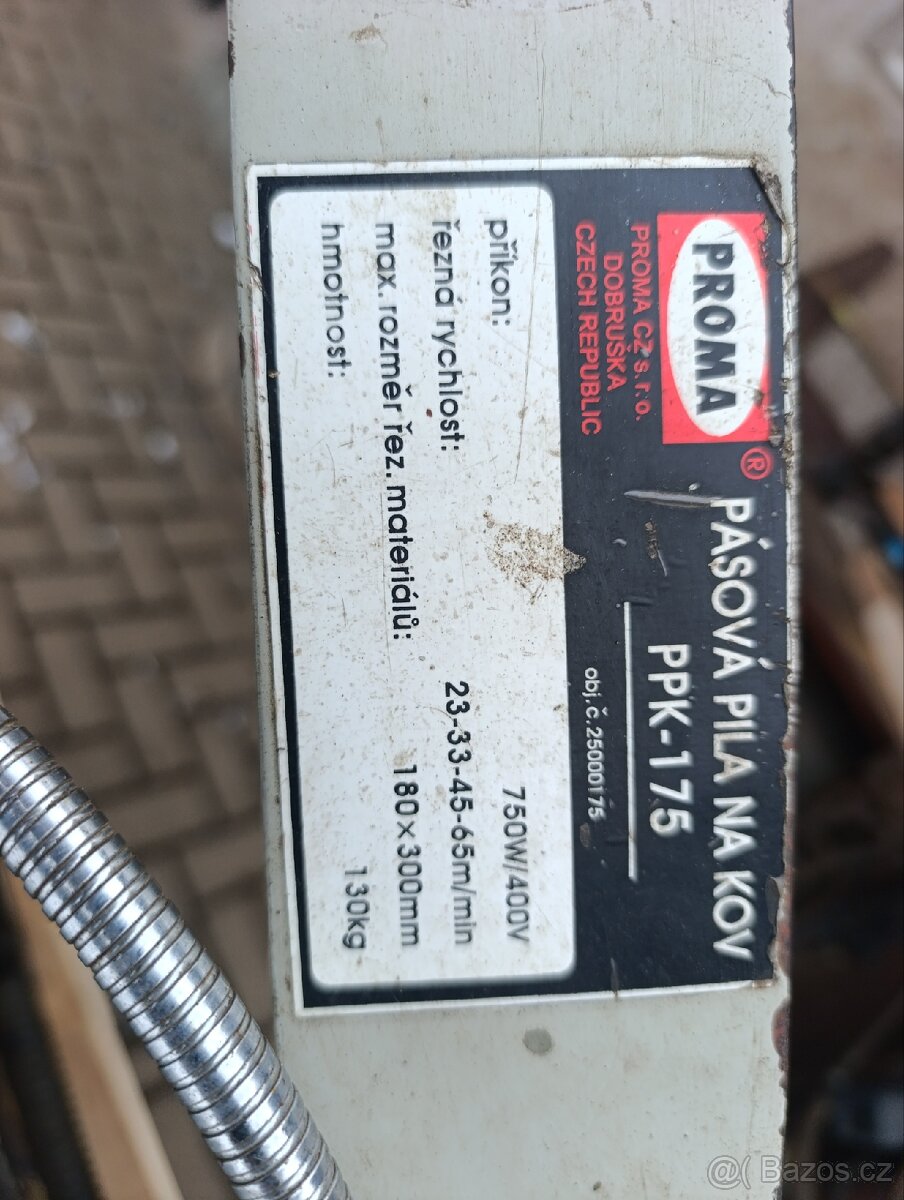 Pásová pila na kov Proma PPK-170 - 3