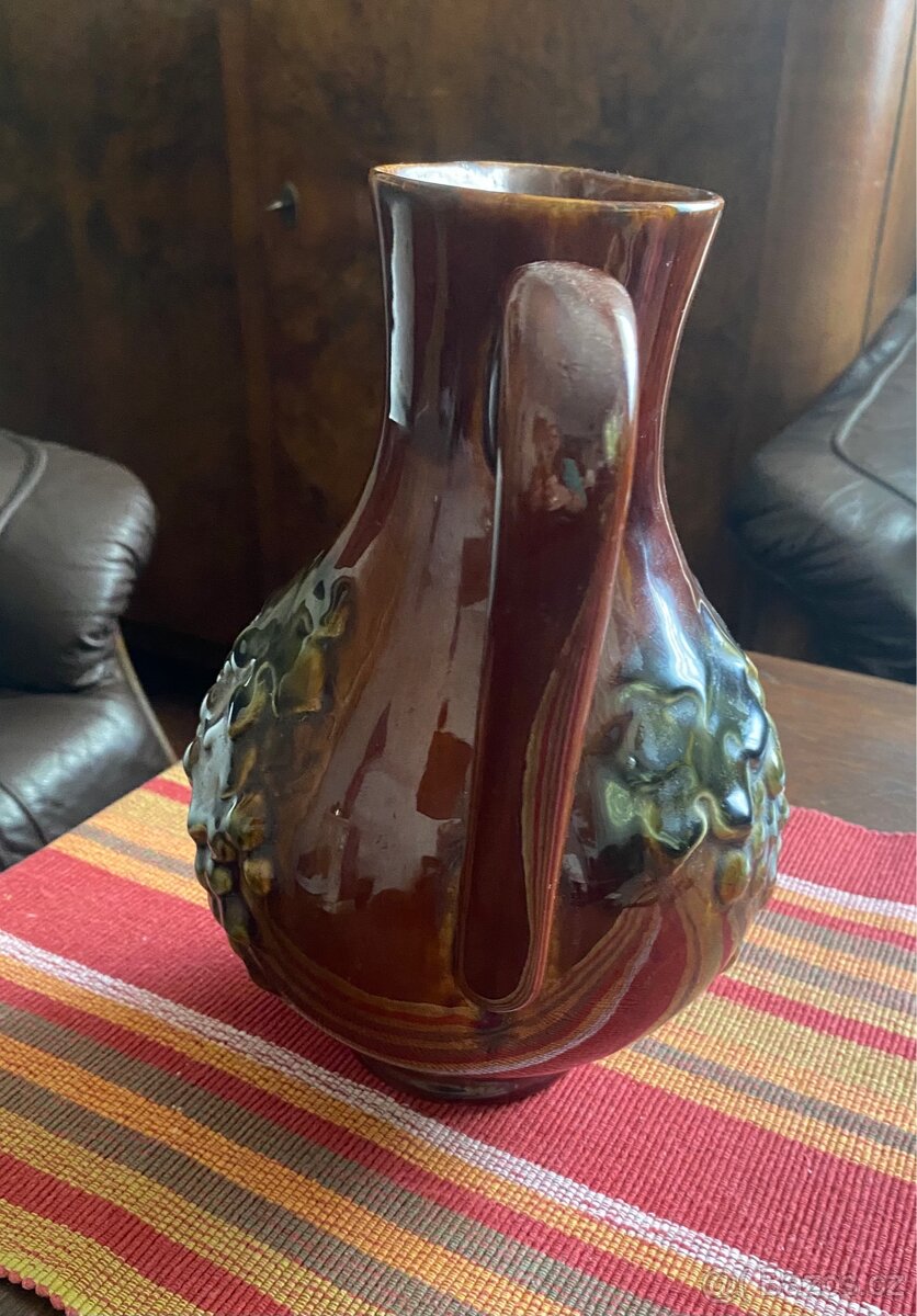 Starý keramický džbán 2l - 3