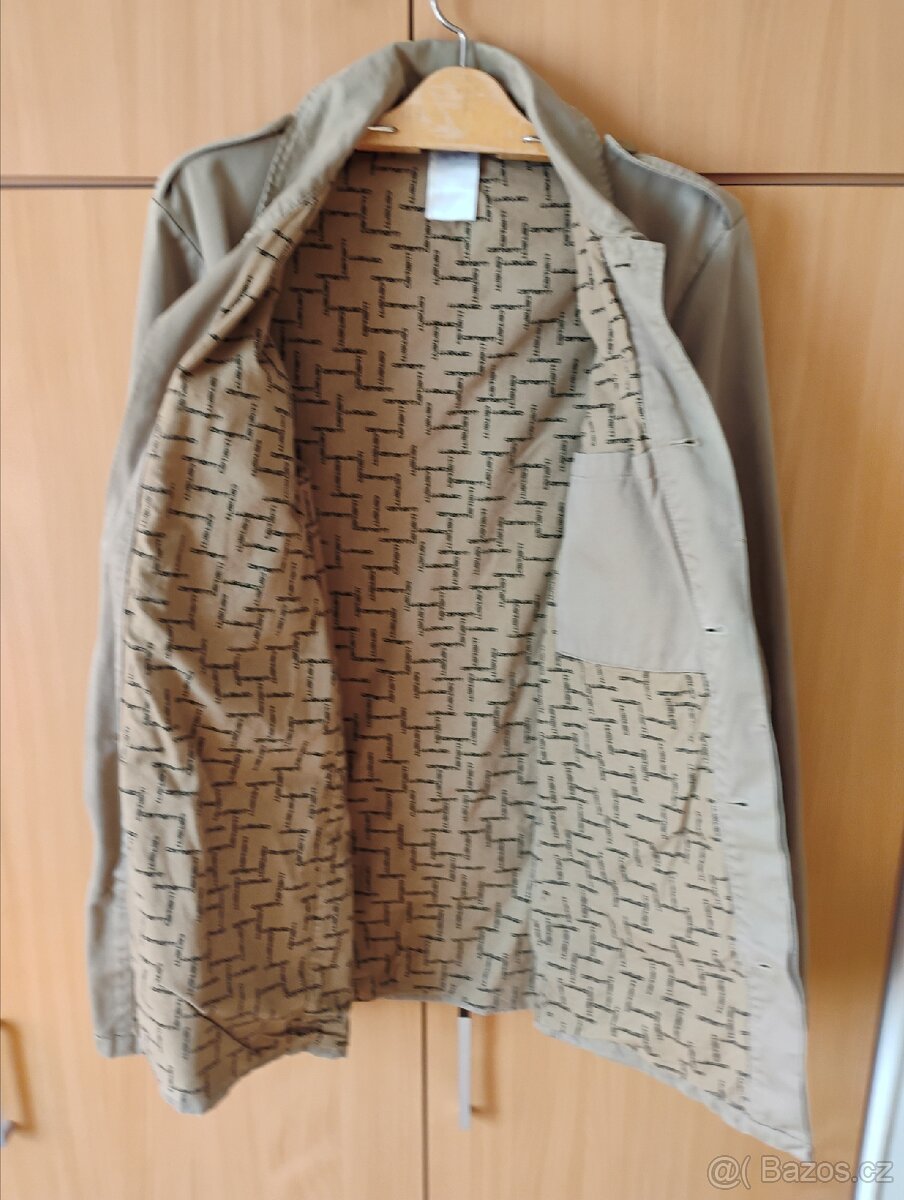 Pánská bunda v módní Khaki barvě - 3