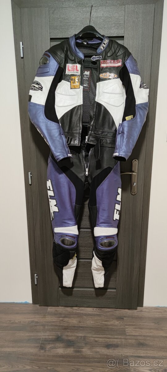 🏍 KoĹľená dvoudĂlná kombinĂ©za FLM – vel. 52 - 3
