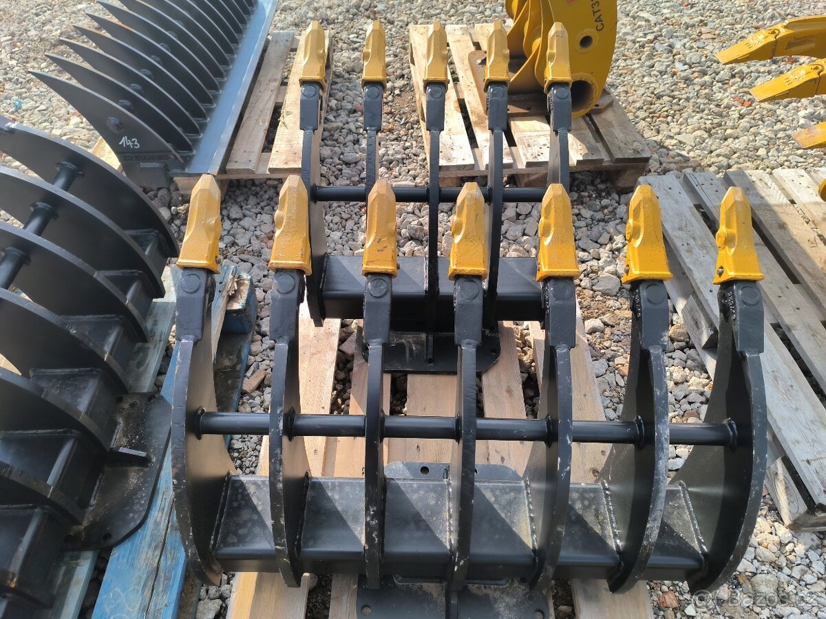 Hrábě na bagry 3-15t - 3