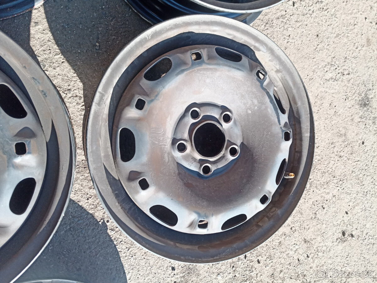 Plechové disky Volkswagen Polo + Poklice 5x100r14 - 3