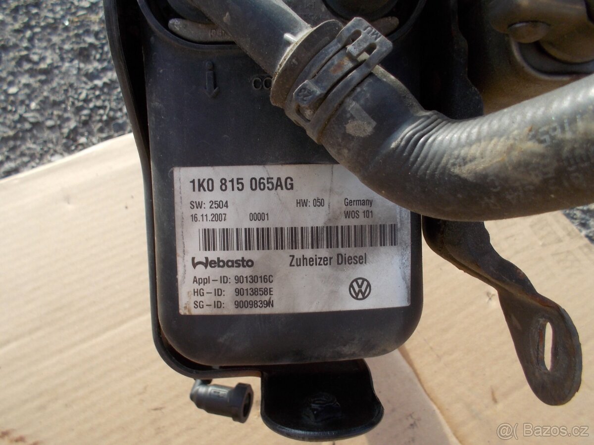 Nezávislé topení Webasto VW, Škoda - 3