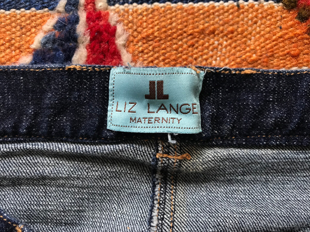 Nové těhotenské džíny, vel. S, značka Liz Lange - 3