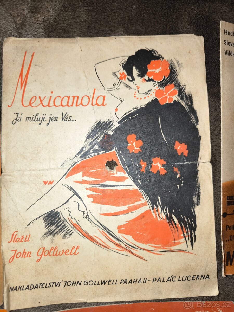 6 písní z 30. let - noty s texty. - 3