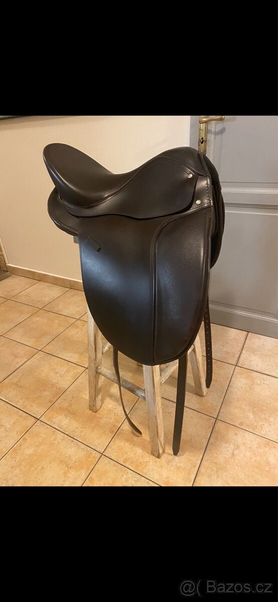 Drezůrní bezkostrové sedlo hnědé - 3