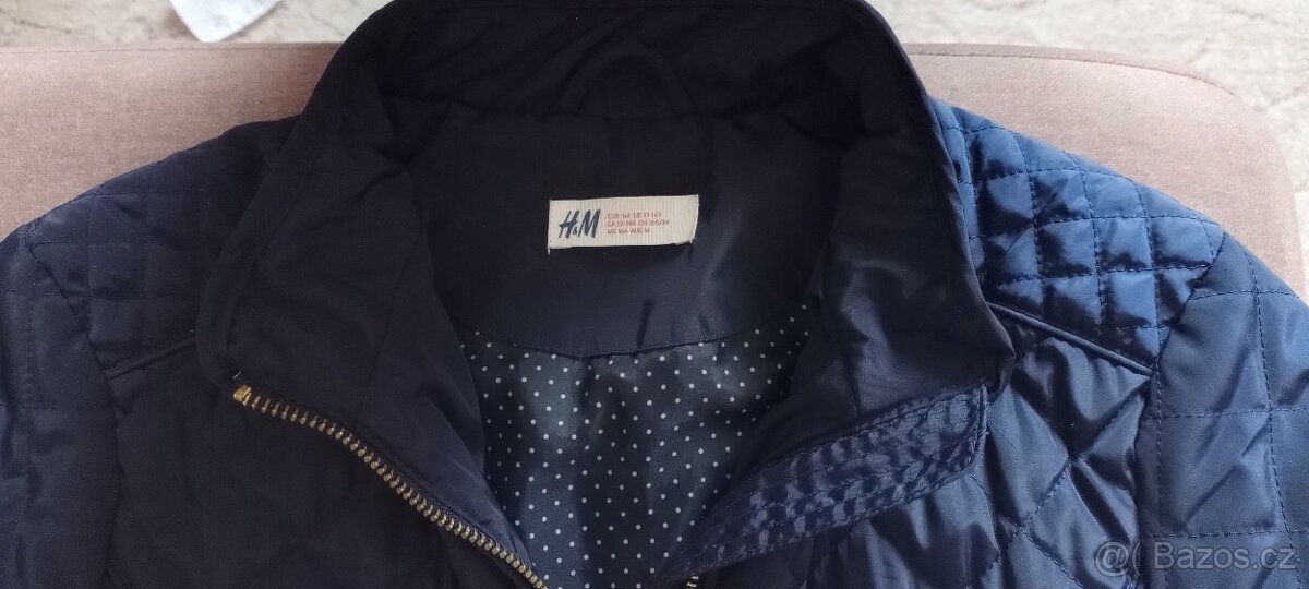 Dívčí jarní zateplená bunda vel. 164 zn. H&M - 3
