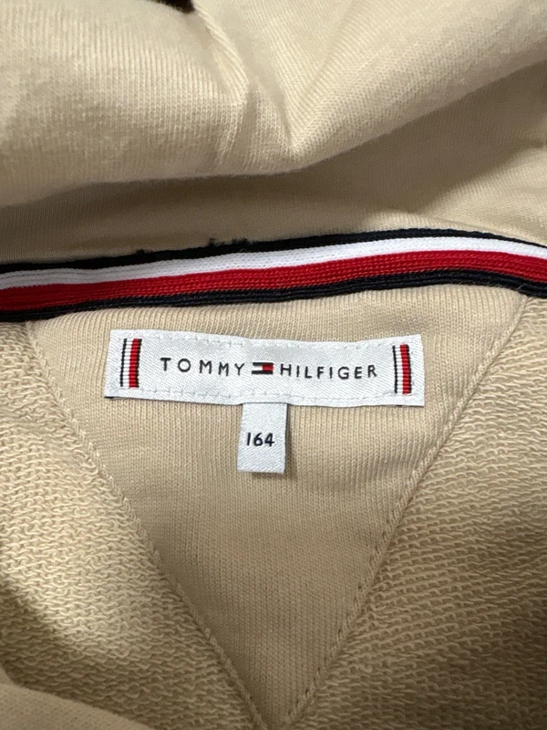 Tommy Hilfiger béžová mikina vel. 164 - 3