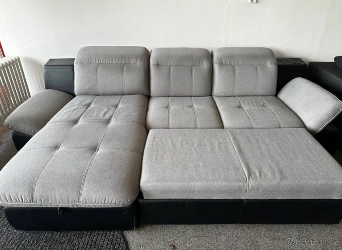 Rozkládací gauč s úložným prostorem - 3
