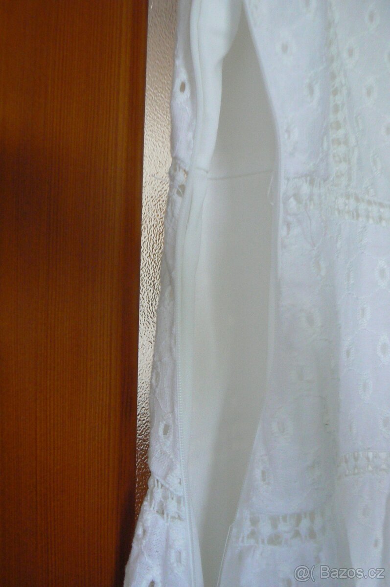 Nenošené letní šaty z Madeiry - ang. krajky - vel. L - 3