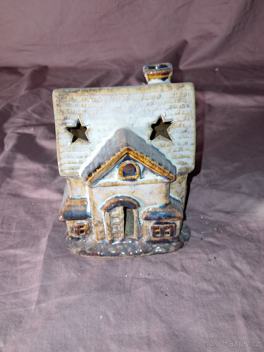 Vánoční domečky na čajovou svíčku. - 3