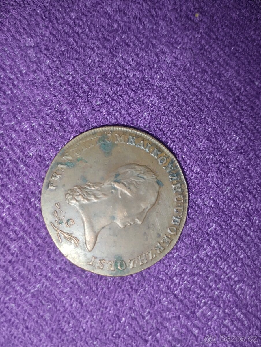 6 krejcar František II značení S - 3