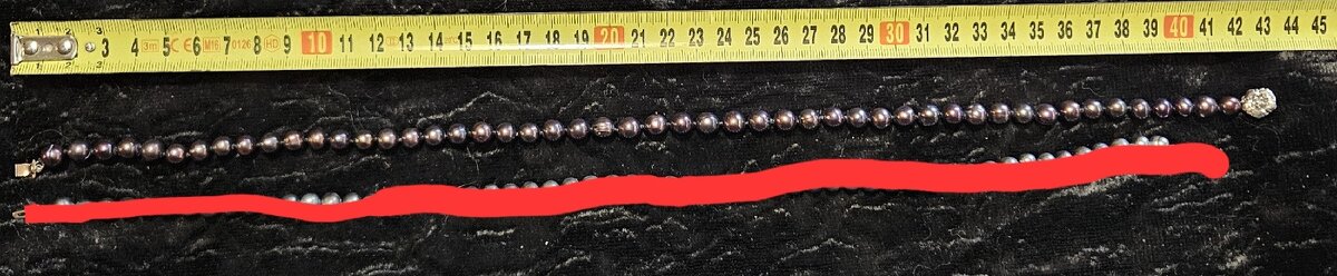 Perlové náhrdelníky (tmavé perly) - 3