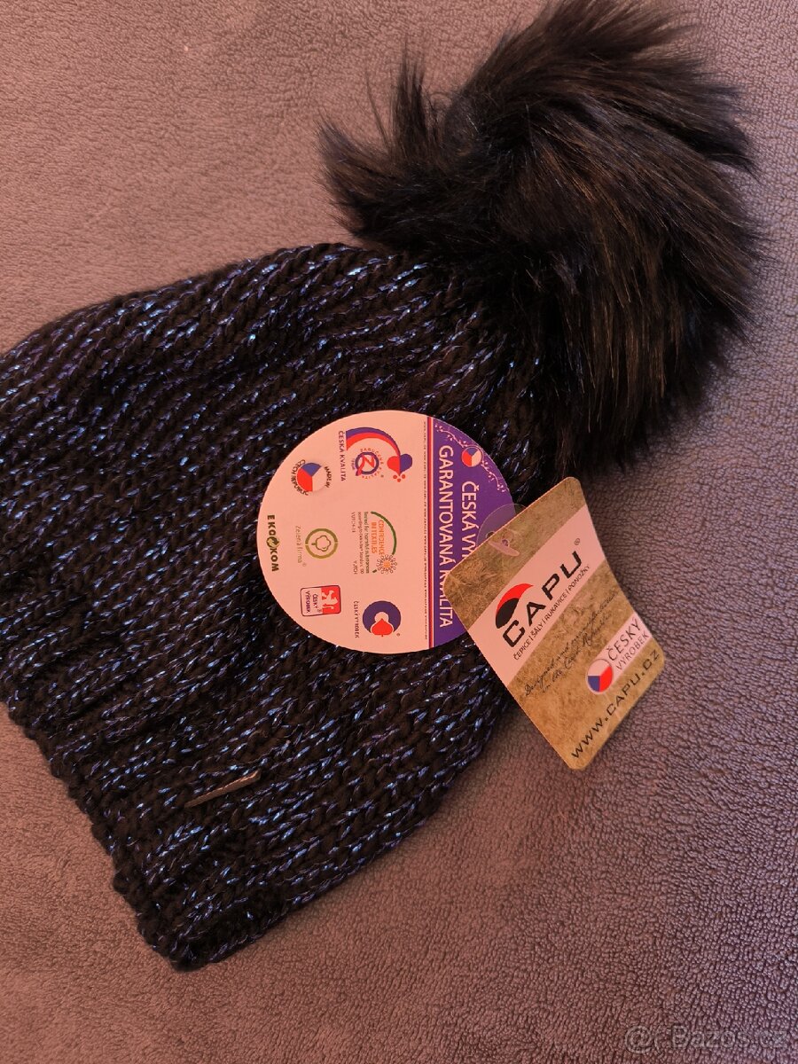 Dámská zimní čepice se šálou - 3