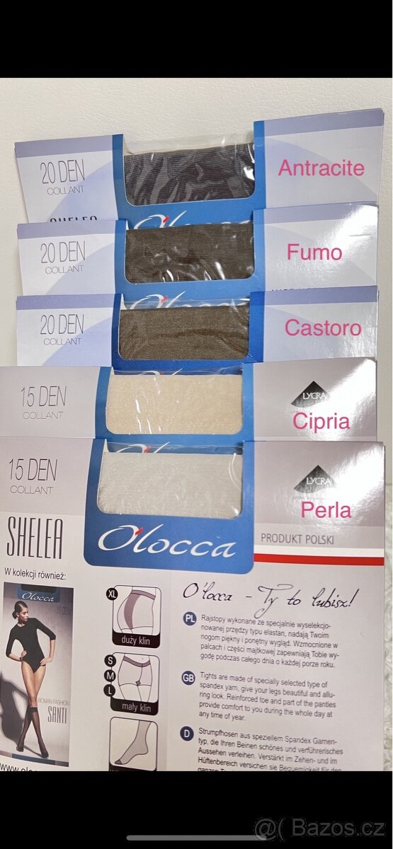 dámské punčocháče vel. 4L - 3