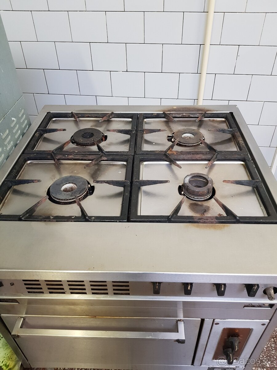 Gastro plynový sporák s troubou - 3