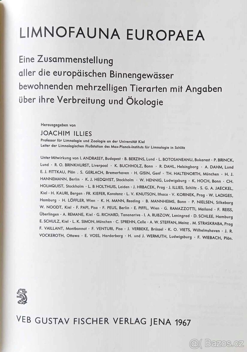 LIMNOFAUNA EUROPANEA - německy - 3