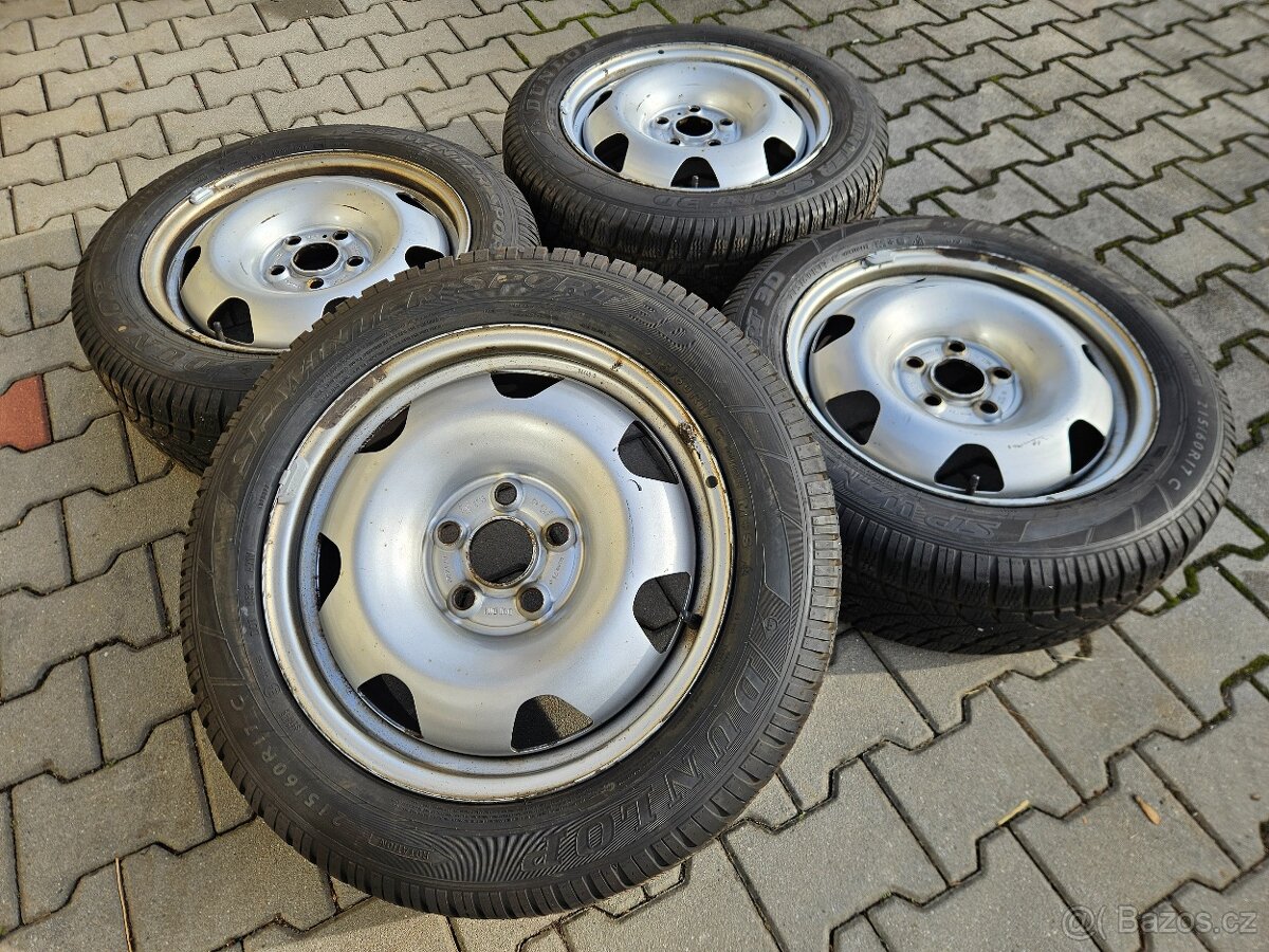 Originální zátěžové VW T5 Zimní Dunlop 215/60 R17C - 3