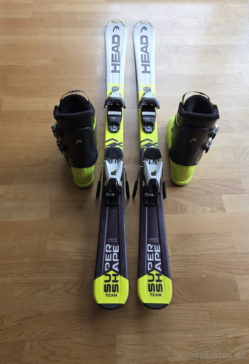 Set lyží Head SuperShape 137 cm a bot Head Z3 vel. 260-265 - 3