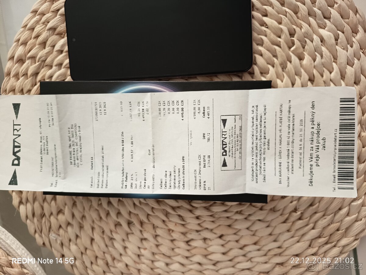 Mobilní telefon vivo V50 Lite 5G 8 GB / 256 GB - 3