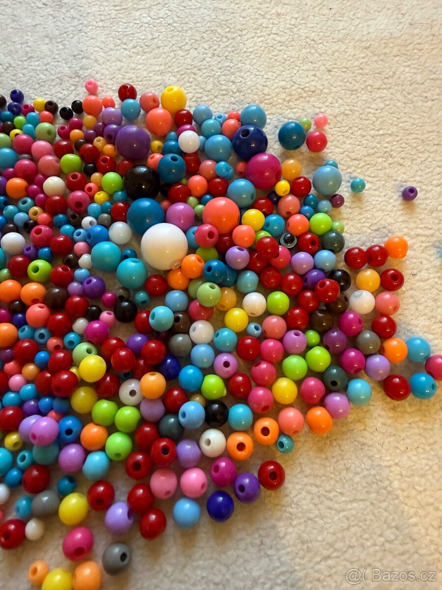 Korálky plastové 600 ks - 3