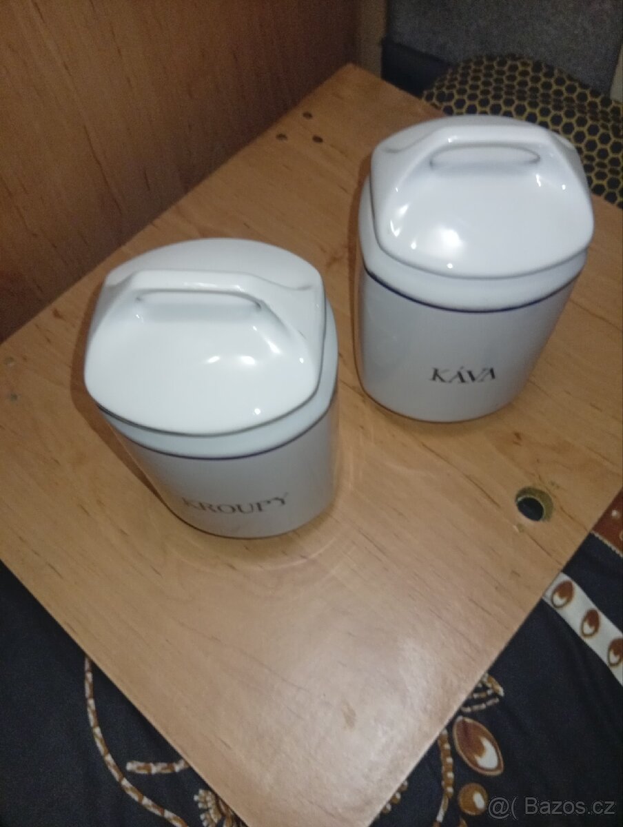 2 STARÉ PORCELANOVÉ DÓZY - 3