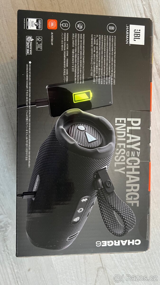 Prodám NOVÝ JBL Charge 6 Black - 3