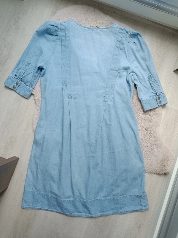 Světlé riflové šaty, vel. L - 3