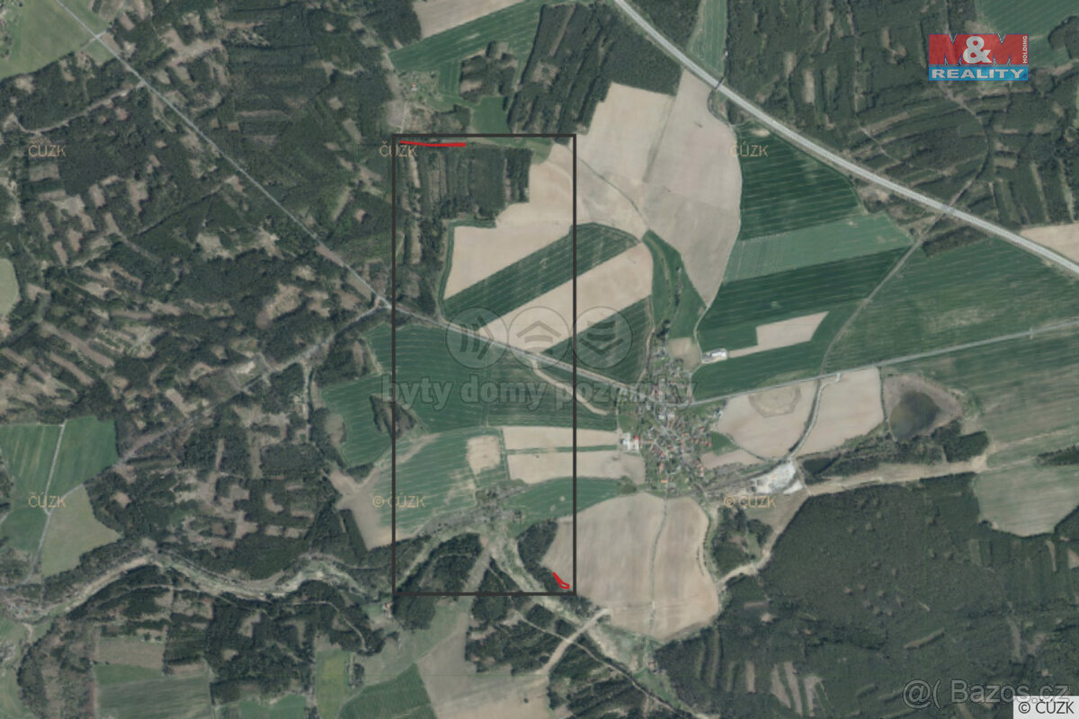 Prodej louky, 2085 m², Bor - 3