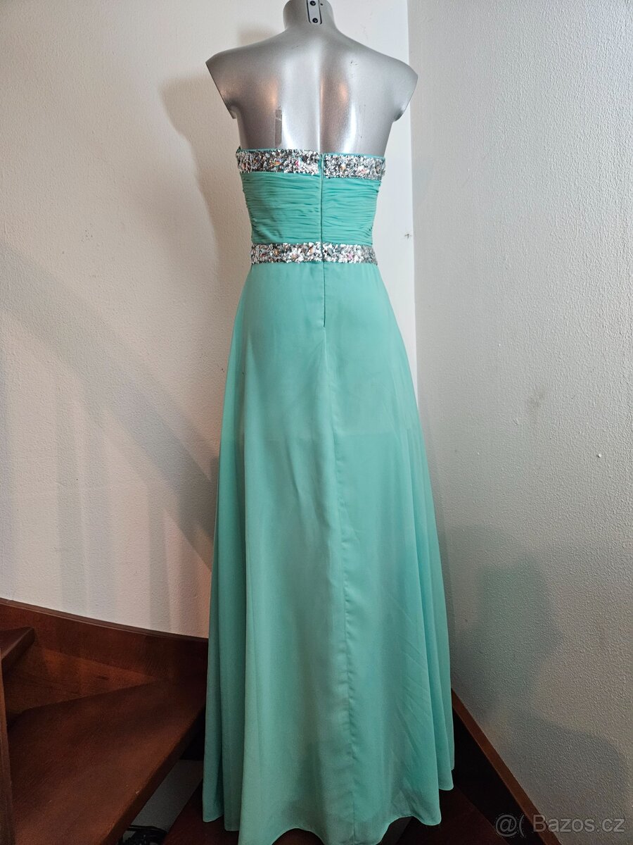 Dlouhé společenské korzetové šaty vel. S. - 3