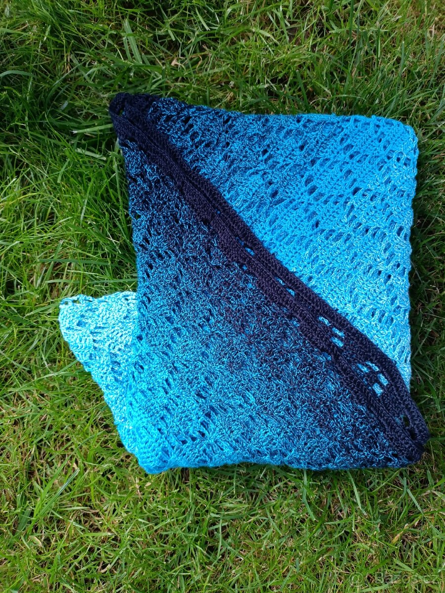 Háčkovaný šátek velký - 3