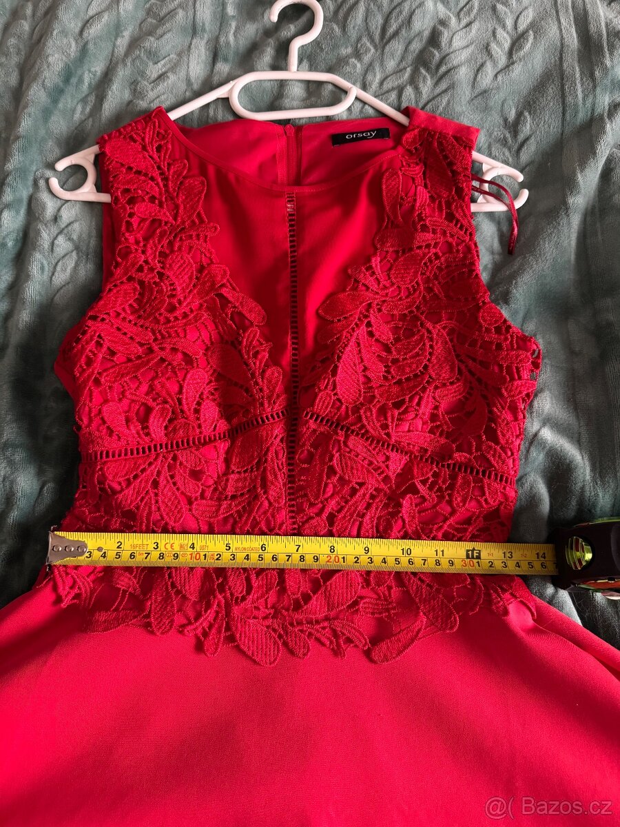 Červené šaty vel.34-36 - 3