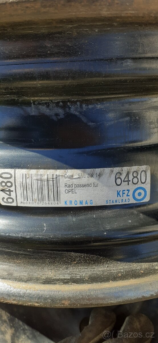 Plechové disky 14" Opel Combo, Corsa C - 3