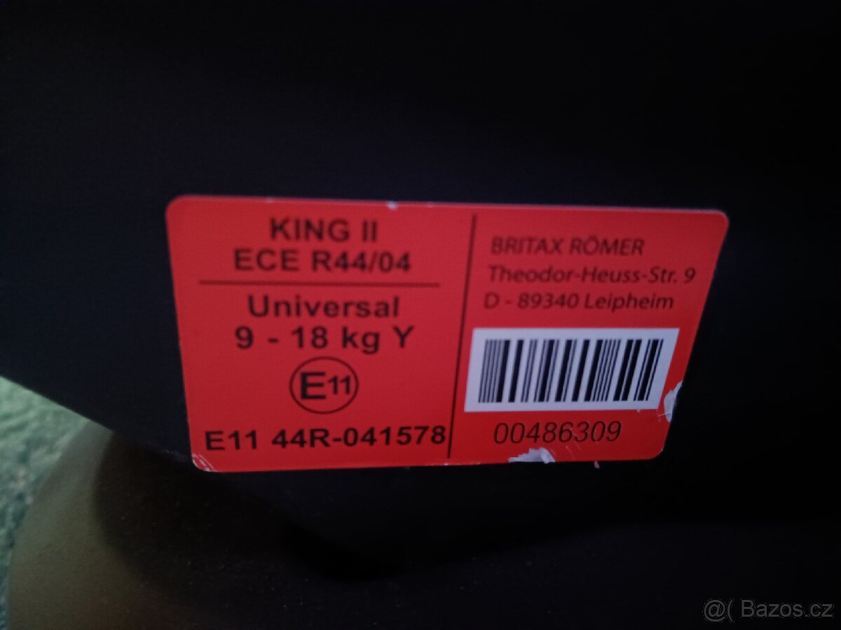 Römer Britax king 2. 9-18kg - 3