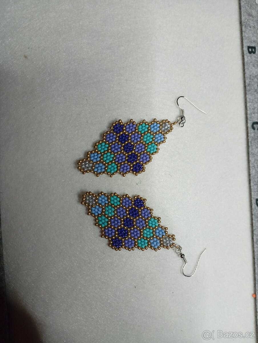 Ručně šité náušnice - 3