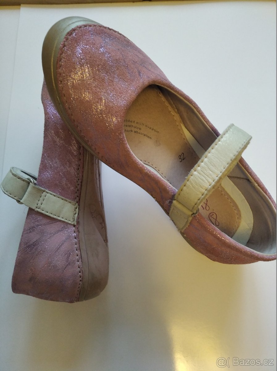 Celokožené balerínky D.D.step, vel. 32 - 3