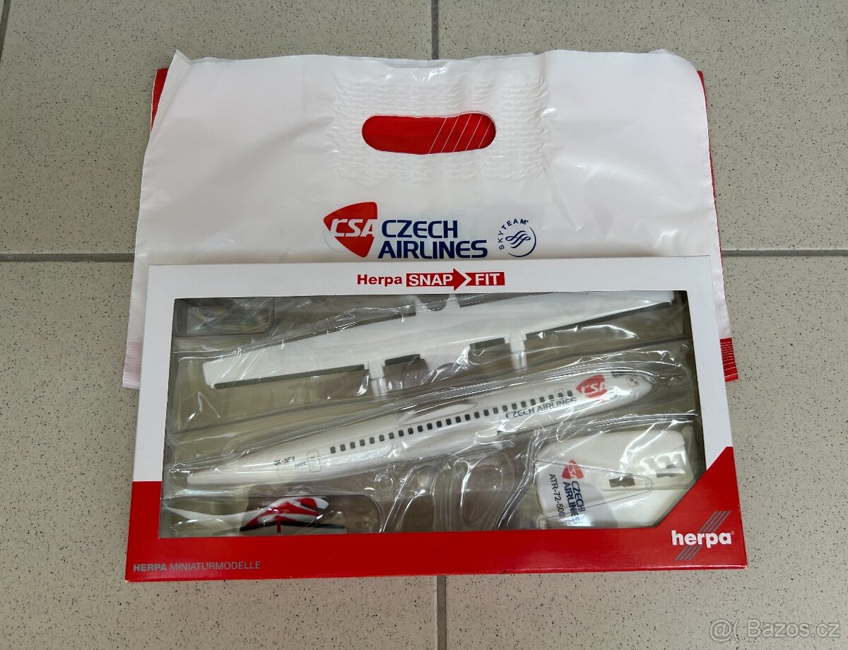 Herpa ATR-72, OK-NFV, ČSA, měřítko 1/100 - 3