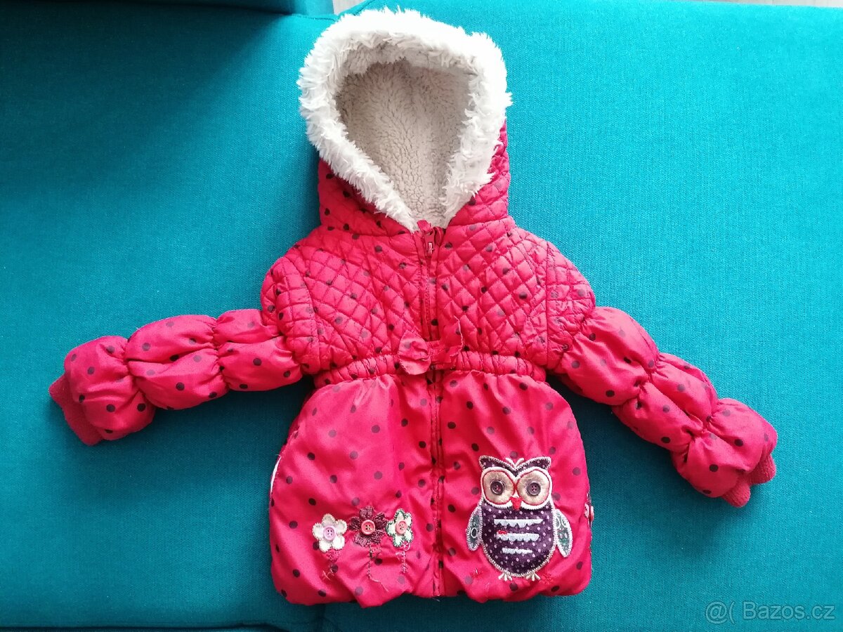 Zimní bunda se sovičkou 86/92 - 3