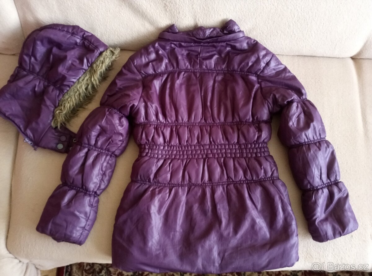 Dívčí zimní bunda vel. 146-152 - 3