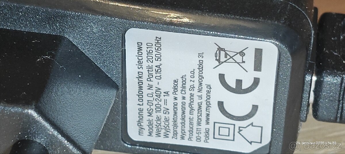 USB adaptér nabíječka 0.15A MyPhone - 3