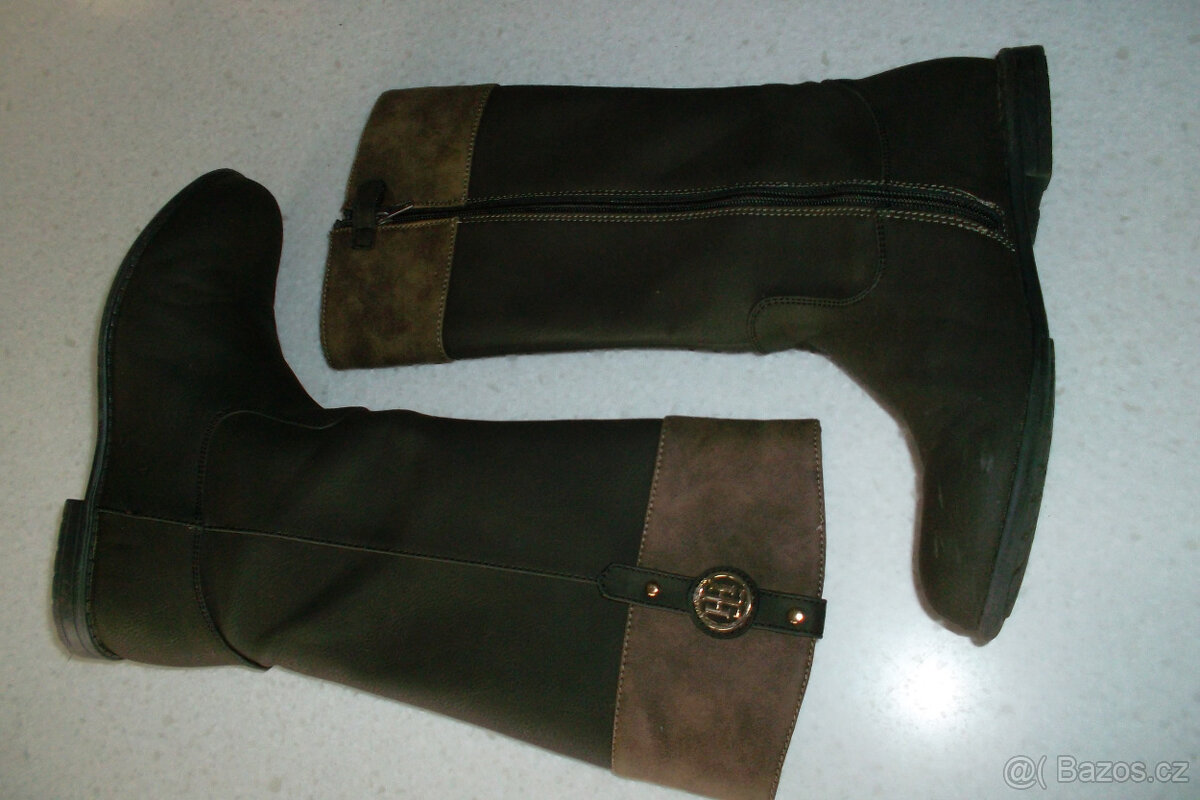 Tommy Hilfiger-Nádherné elegantní kozačky, vel. 36 - 3