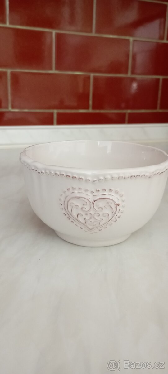 SNÍDANOVY SET,HRNEK,MISKA,MASLENKA - 3