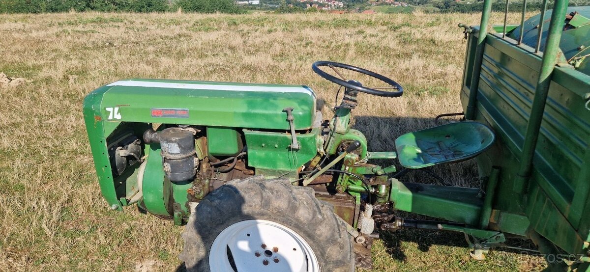 Predám taliansk malotraktor/motorobot 4x4 18,5hp+2×rotavator - 3