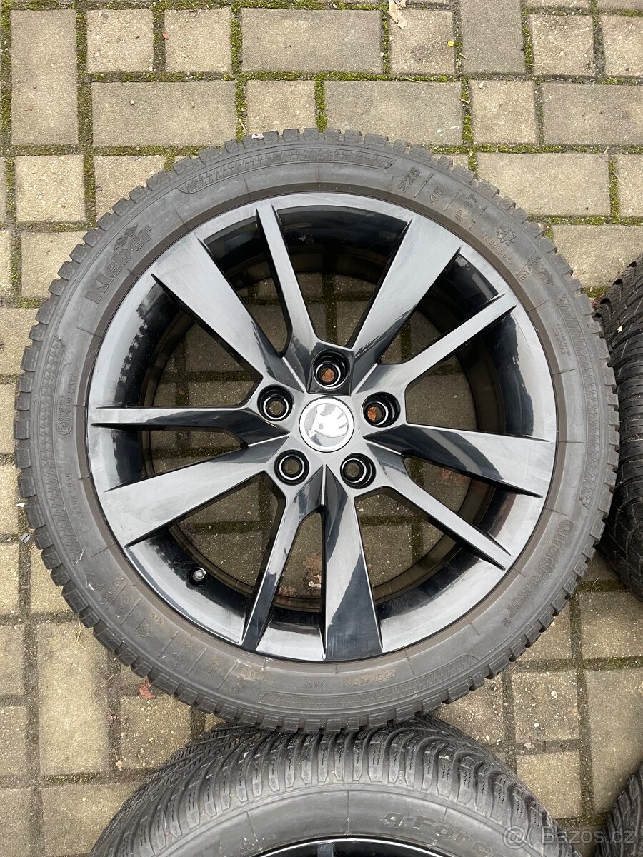 ORIGINÁL Alu Škoda TRIUS R17, 5x112 - TOP STAV, ZIMNÍ - 3