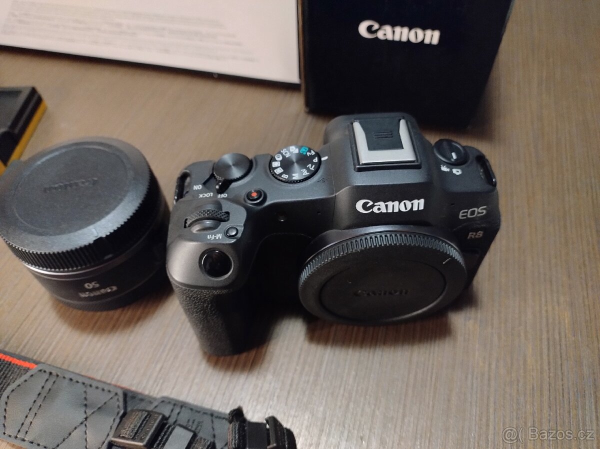 Prodám Canon EOS R8 + RF 50 F 1.8 - 3