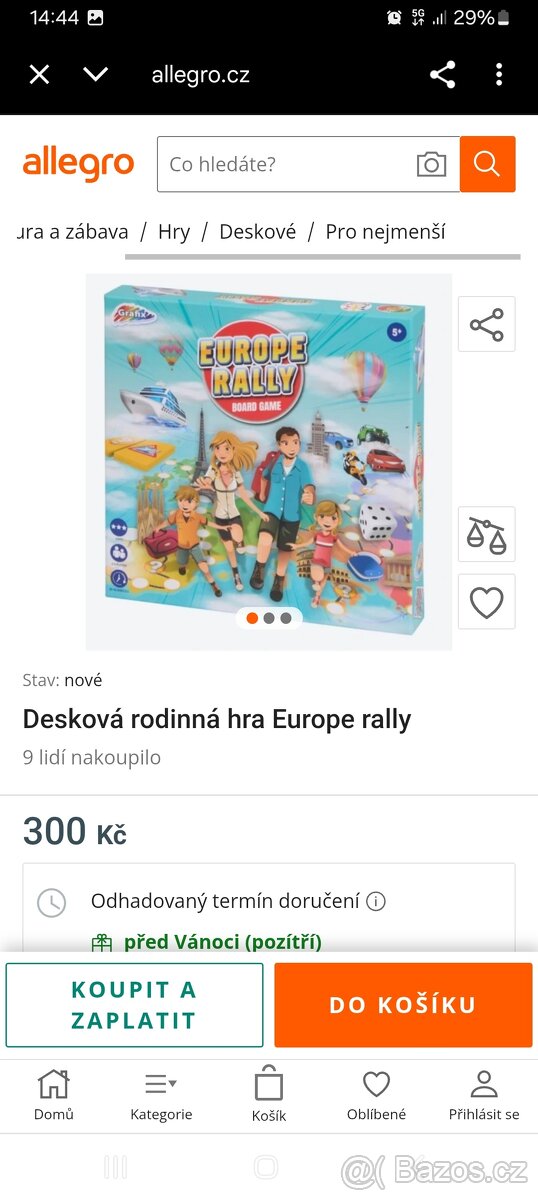 Desková hra Europe rally - 3