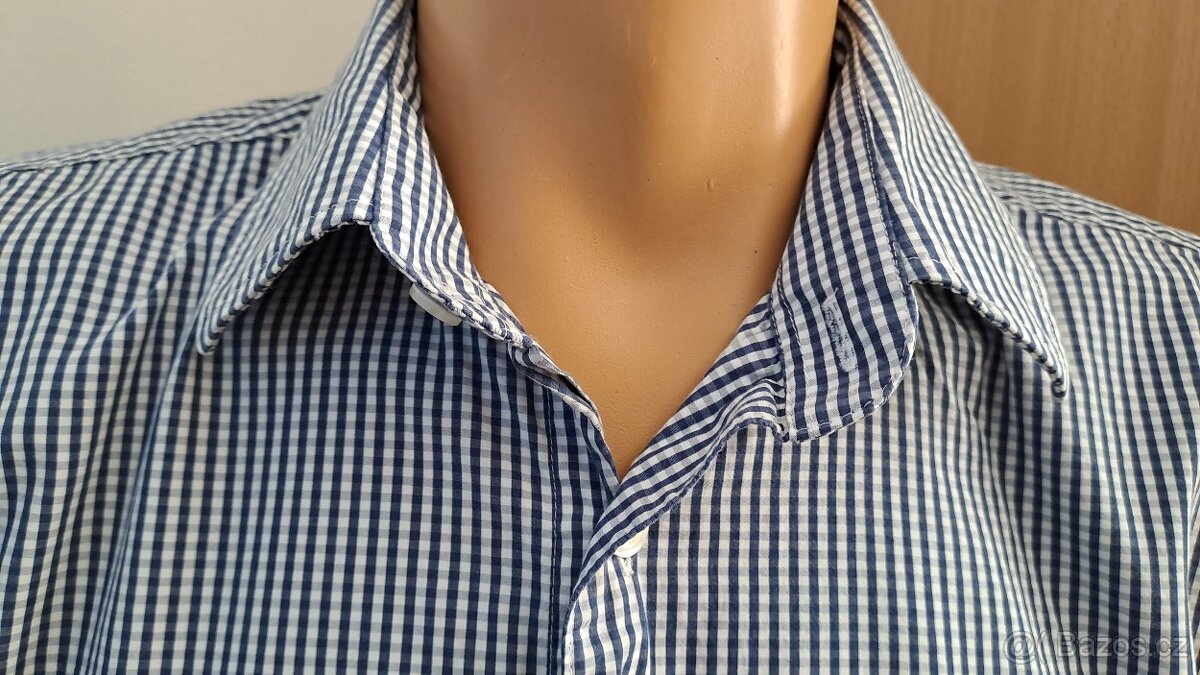Pánská kostičkovaná košile M. Nørgaard/M/2x57cm - 3