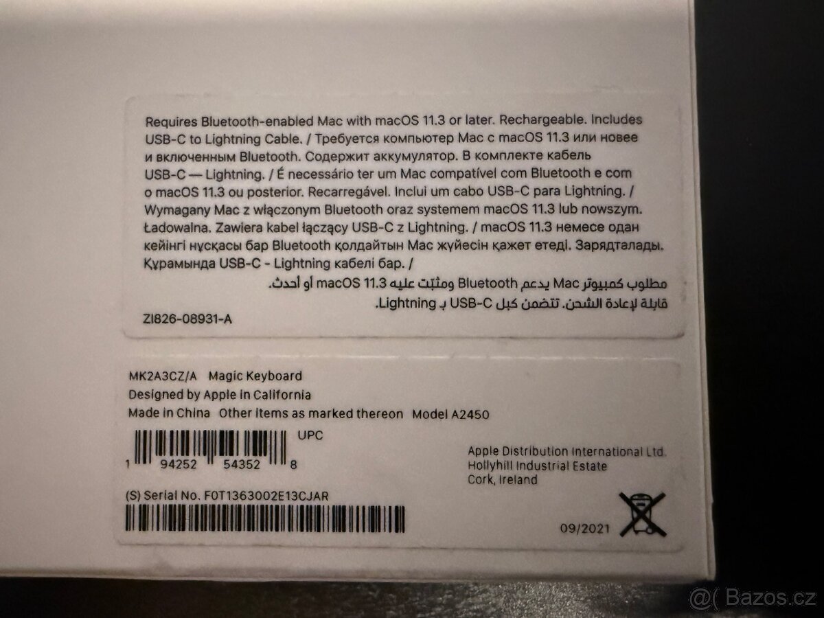 Apple Magic Keyboard CZ Lightning - 3