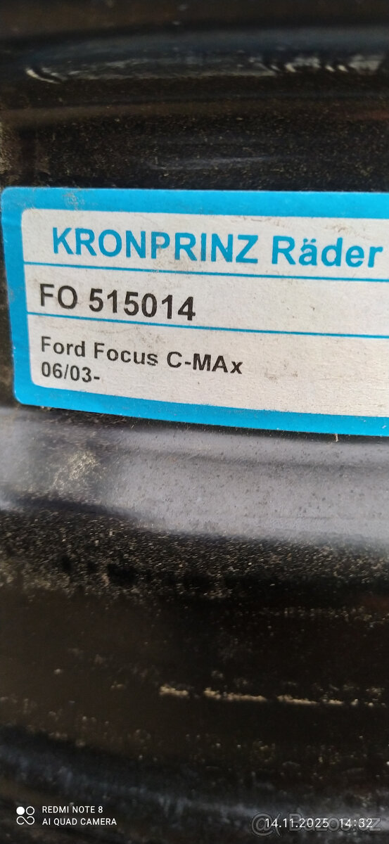 Ford Focus 2 sada plechových disků 15 " - 3